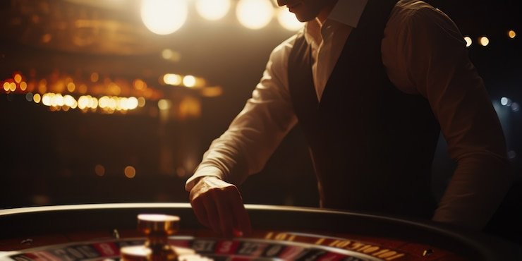 rajasepin live-dealer studio with professional blackjack table